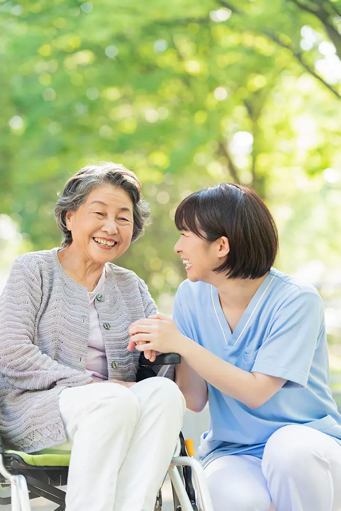 看護師と利用者様のイメージ